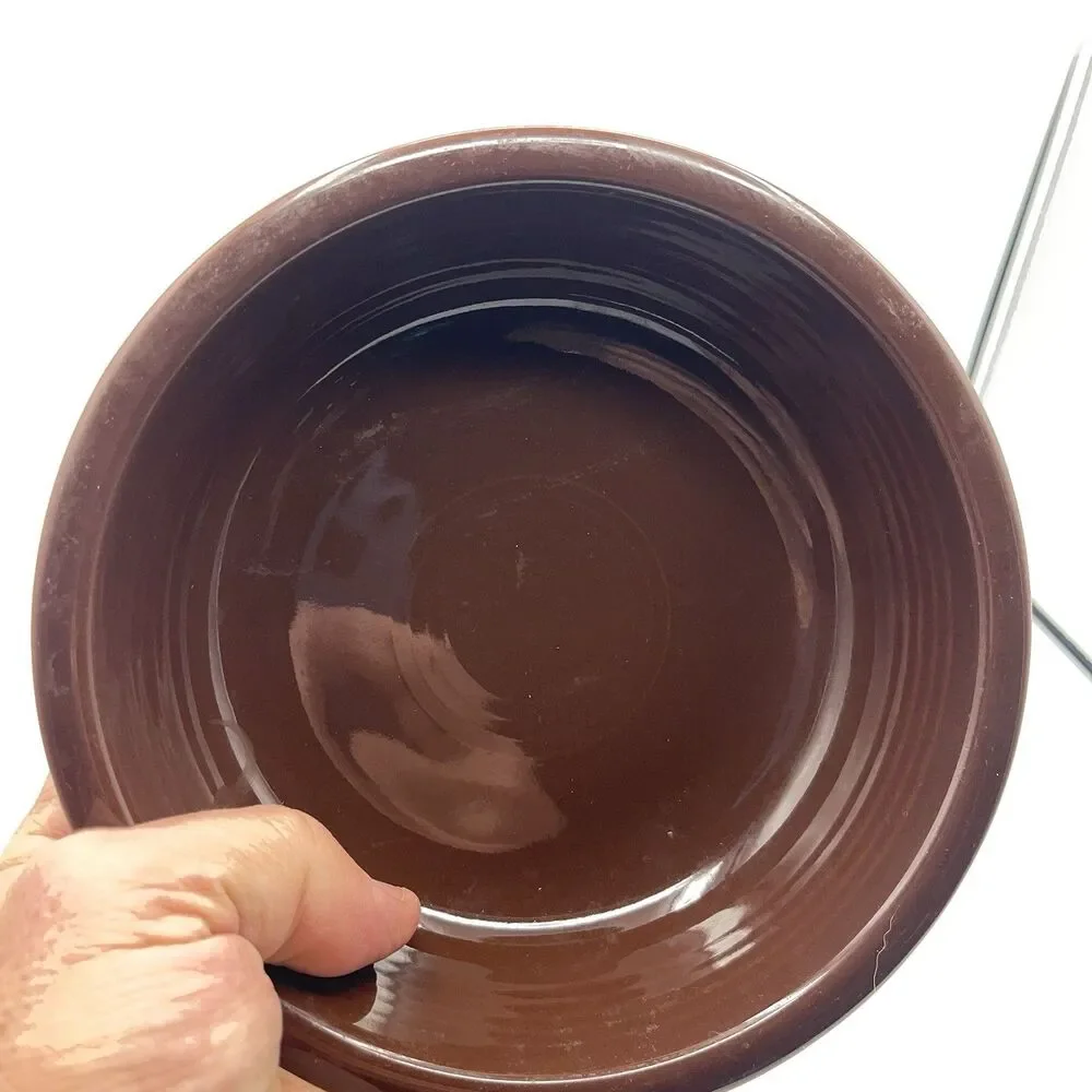 Homer Laughlin Fiesta Coupe Soup Bowl in Retired Chocolate Brown